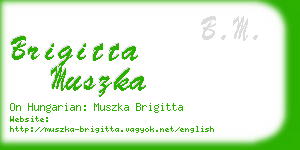 brigitta muszka business card